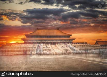 Forbidden City is the largest palace complex in the world. Located in the heart of Beijing, near the main square of Tiananmen. Forbidden City