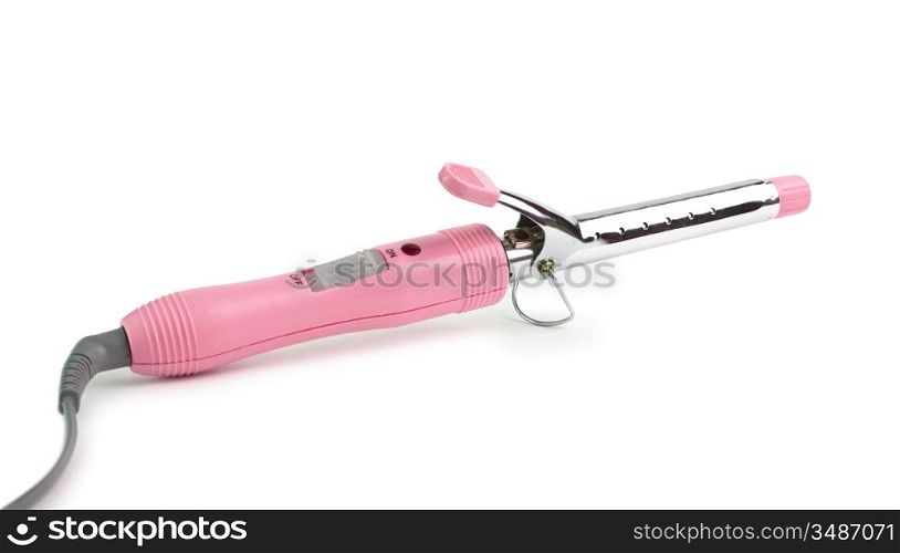 forceps for the wave of hair isolated