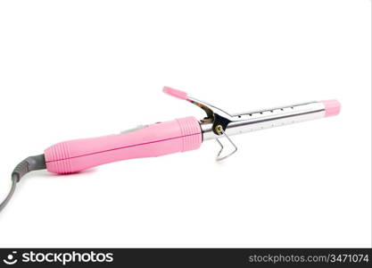 forceps for the wave of hair isolated on white background