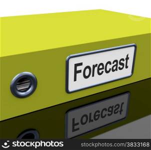 Forecast File Shows Company Direction And Targets. Forecast File Showing Company Direction And Targets