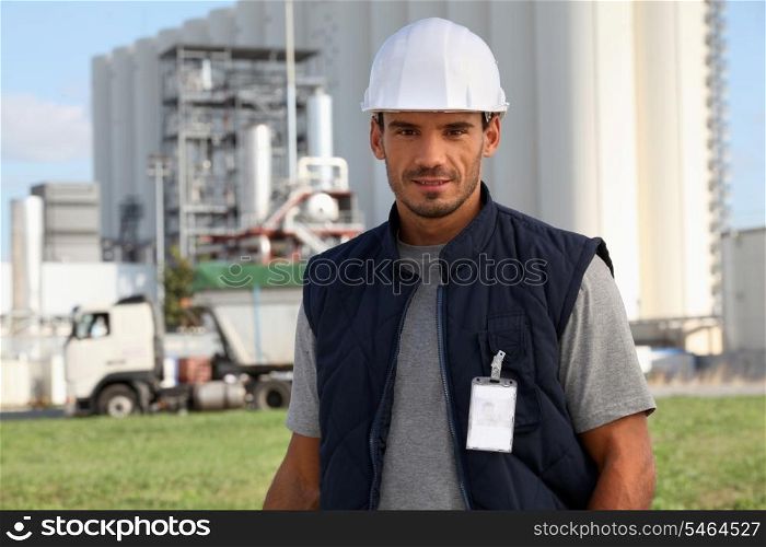 foreman in construction site