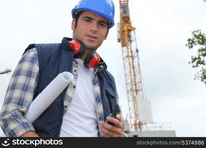 Foreman on construction site