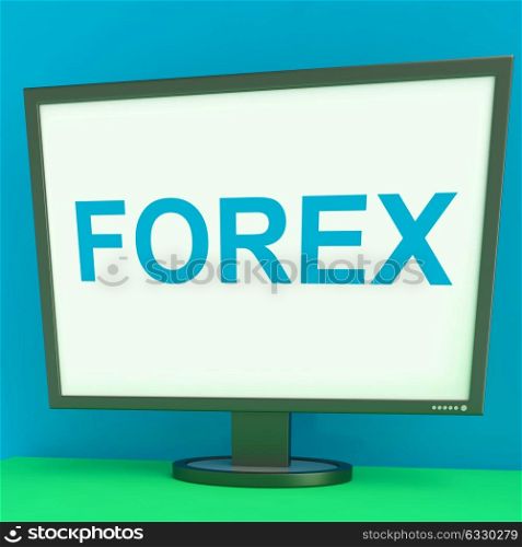Forex Screen Showing Foreign Exchange Or Currency Trading