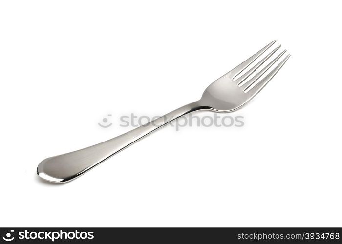 fork isolated on white path includes
