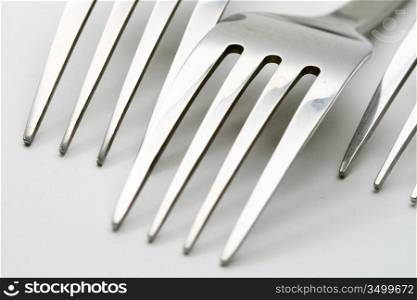fork macro close up diner background