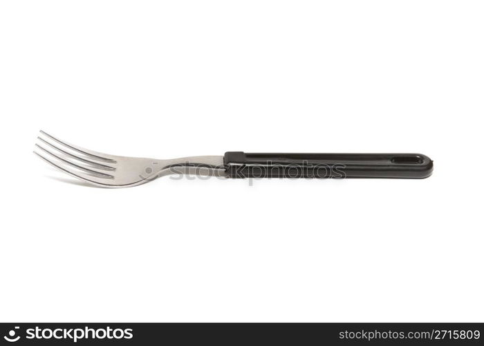 Fork on a white background