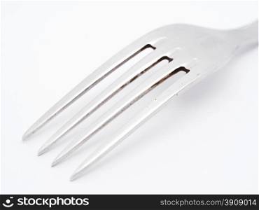 fork on white background