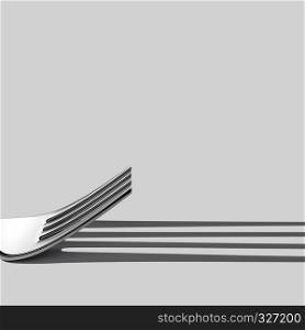 Fork shadow lines. Geometry lines creative concept. Fork shadow lines