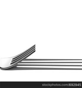 Fork shadow lines. Geometry lines creative concept. Fork shadow lines