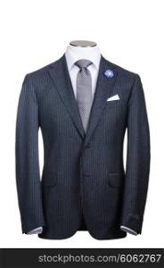 Formal suit in fashion concept