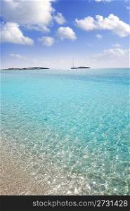 Formentera beach illetas white sand turquoise water perfect Balearic paradise
