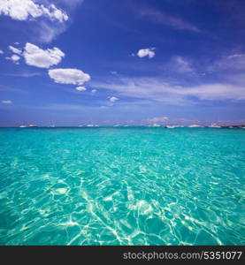 Formentera Cala Saona beach one of the best beaches in world near Ibiza