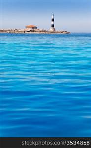 Formentera Freus faro en Pou lighthouse Porcs island de los puercos
