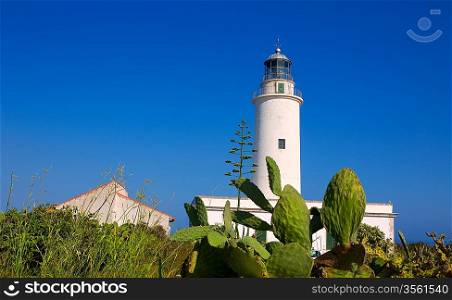 Formentera La Mola lighthouse near Ibiza at Balearic islands