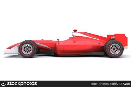 Formula race red car designed by myself