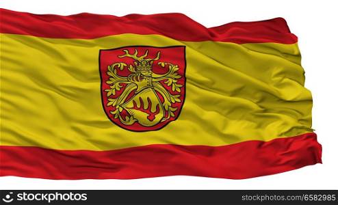 Forst Lausitz City Flag, Country Germany, Isolated On White Background. Forst Lausitz City Flag, Germany, Isolated On White Background