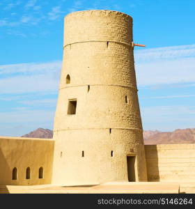 fort battlesment sky and star brick in oman muscat the old defensive