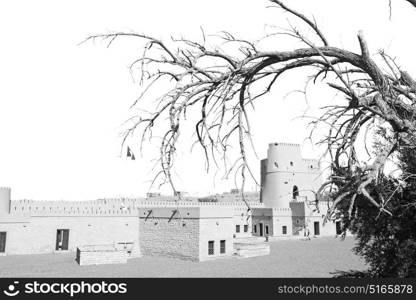 fort battlesment sky and star brick in oman muscat the old defensive