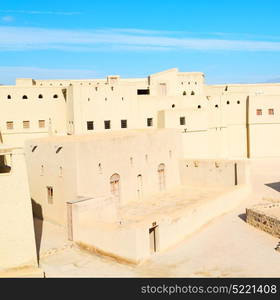 fort battlesment sky and star brick in oman muscat the old defensive