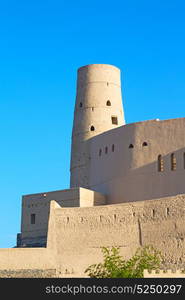 fort battlesment sky and star brick in oman muscat the old defensive