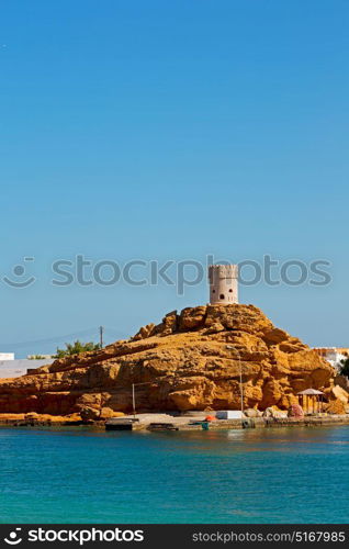 fort battlesment sky and star brick in oman muscat the old defensive sea mountain