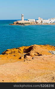 fort battlesment sky and star brick in oman muscat the old defensive sea mountain