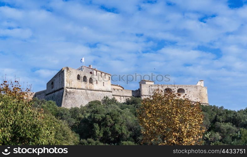 Fort Carre walls in Antibes, France