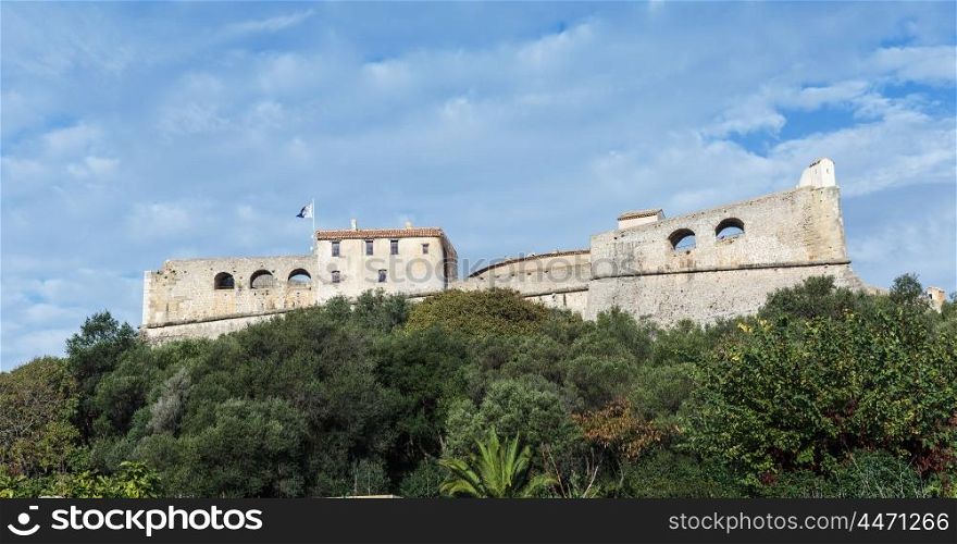 Fort Carre walls in Antibes, France