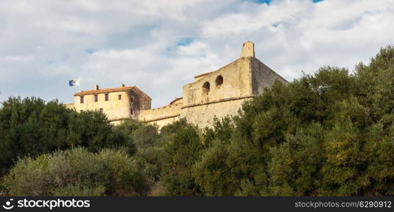 Fort Carre walls in Antibes, France