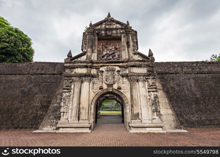 Fort Santiago in Intramuros, Manila city, Philippines