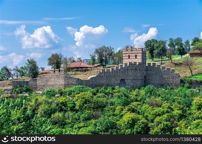 Fortification walls of the Tsarevets fortress in Veliko Tarnovo, Bulgaria, on a sunny summer day. Fortification walls of Tsarevets fortress in Veliko Tarnovo, Bulgaria