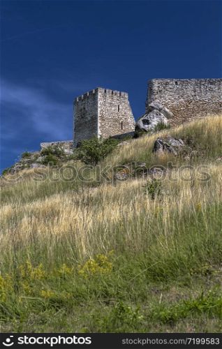 Fortifications of Spis Castle on a high hill. Slovakia