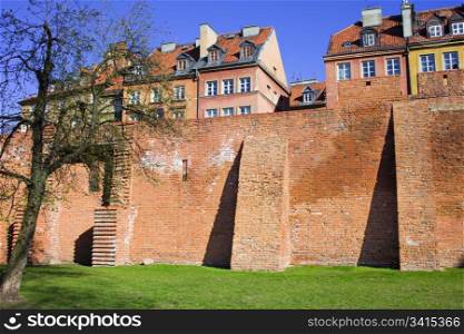 Fortifications of the Old Town in Warsaw, Poland