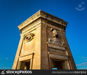 Fortified Tower in Gardjola Gardens, Malta