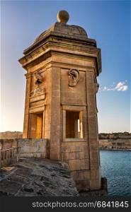 Fortified Tower in Gardjola Gardens, Malta