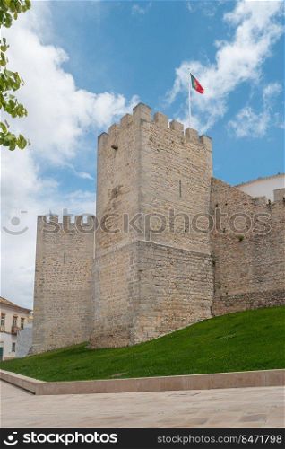 Fortress - a medieval castle in the Portuguese tourist town of Loule, southern part of the historic Algarve. Castle of Loule, Faro district, Algarve, Portugal