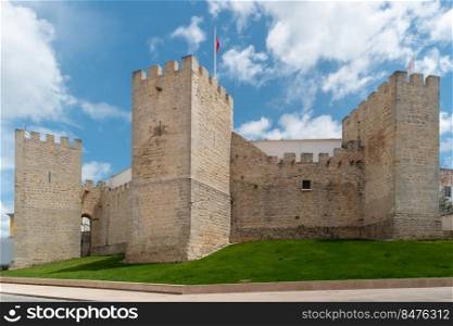 Fortress - a medieval castle in the Portuguese tourist town of Loule, southern part of the historic Algarve. Castle of Loule, Faro district, Algarve, Portugal