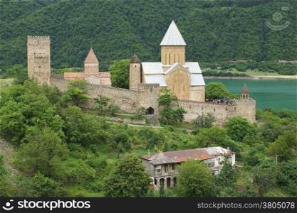 Fortress Ananuri, Georgian Military Road, Georgia, Europe