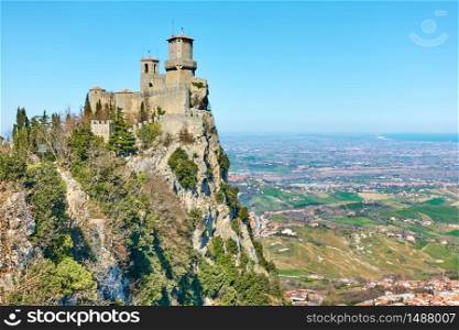 Fortress Guaita on Mount Titano , San Marino
