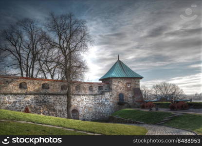 fortress of Akershus - a castle in Oslo, the capital of Norway.. fortress of Akershus - a castle in Oslo