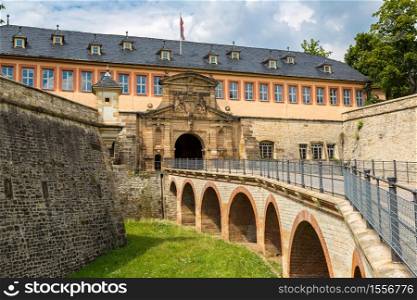 Fortress Petersberg in Erfurt in a beautiful summer day, Germany