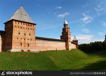 fortress wall of the Novgorod Kremlin