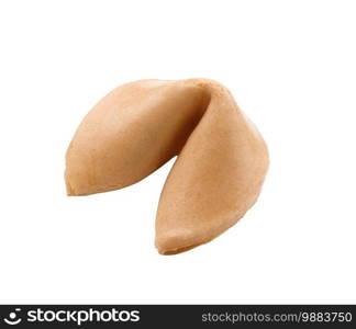 fortune cookie isolated on white background. fortune cookie