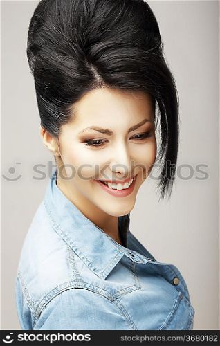 Fortune. Gladness. Happy Good-Looking Sincere Woman Smiling. Success