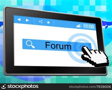 Forum Online Representing World Wide Web And Website