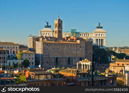 Forum Romanum. part of the famous Forum Romanum in the city centre of Rome