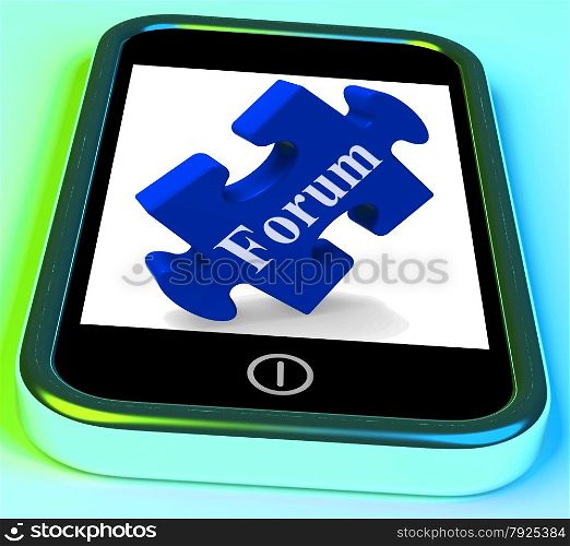 . Forum Smartphone Showing Website Networking And Discussion