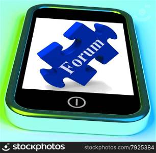 . Forum Smartphone Showing Website Networking And Discussion