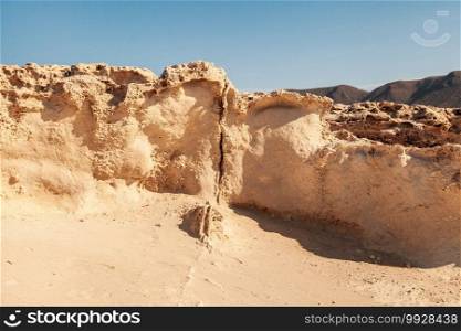 Fossilized dune texture in Cabo de Gata, Almeria, Spain