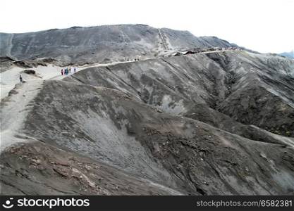 Fotpath to the crater of volcano Bromo, Indonesia